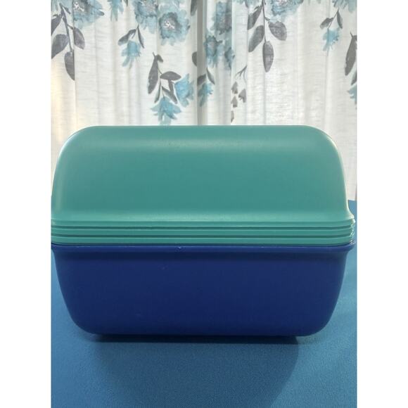 Caboodles Makeup Case Model 2602 Slide Tray Teal Blue Yellow Vintage 1990’s - Picture 4 of 16